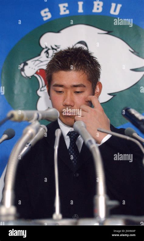 TOKOROZAWA, Japan - Seibu Lions right-hander Daisuke Matsuzaka speaks to reporters at the ...