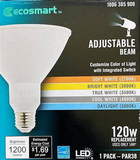 New EcoSmart 120W Equivalent 2700K 3000K 3500K 4000K 5000K