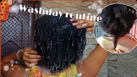 My Affordable Natural Hair Wash Day Routine For Hair Growth And Itch