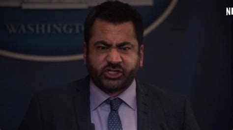 Gray Tie With White Dots Worn By Seth Wright Kal Penn As Seen In Designated Survivor Season 3