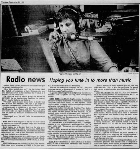 And Now, The News… Longview Stations KBAM, KEDO, KLYK, and KLOG (1979
