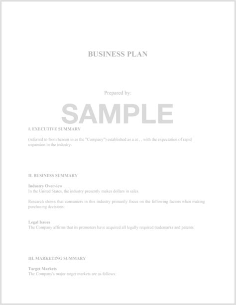 Fillable Restaurant Business Plan | FormSwift