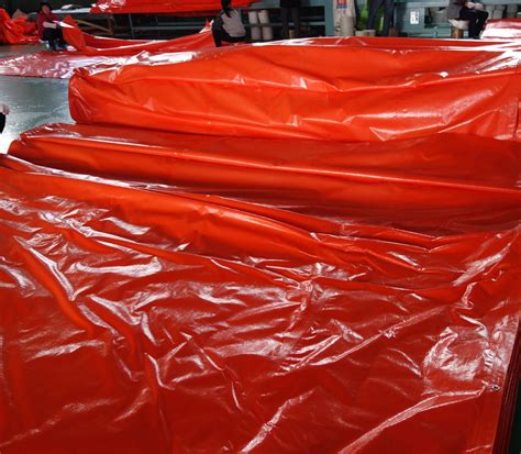 Orange Color Hdpe Woven Fabric Tarpaulin Ldpe Laminated Pe Tarpaulin