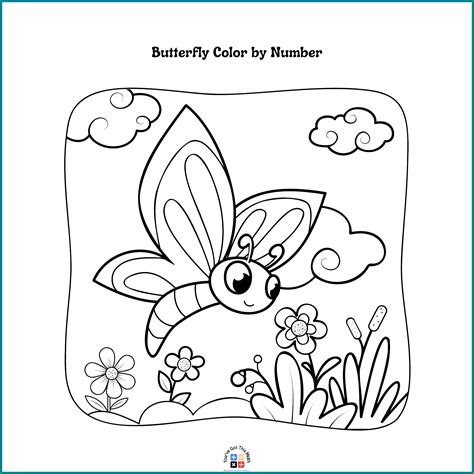 Butterfly Coloring Pages By Number