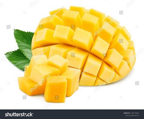 Mango Fruit Isolated On White Background Stock Photo 1180179652 ...