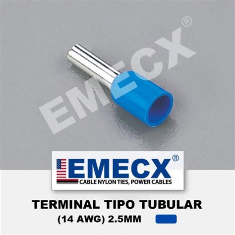 Terminal Tipo Tubular Sobremoldeado Amarillo Awg Yllaconza