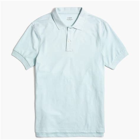 Jcrew Cotton Piqué Flex Polo Shirt In Blue For Men Lyst