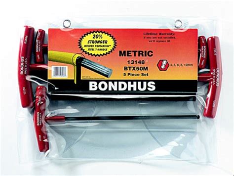 Bondhus Balldriver T Handle Hex Wrench Set Metric Mm To Mm