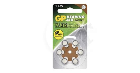 Gp Hearing Aid Battery 14v Za13 1ks