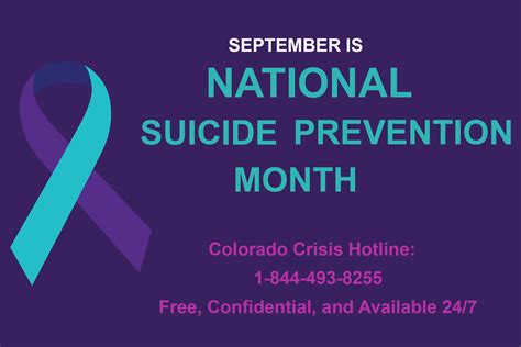 September Is Suicide Prevention Month CBHC