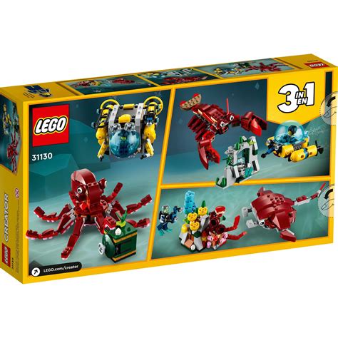 LEGO Creator 3 in 1 Sunken Treasure Mission Octopus Set 31130 1 ct | Shipt