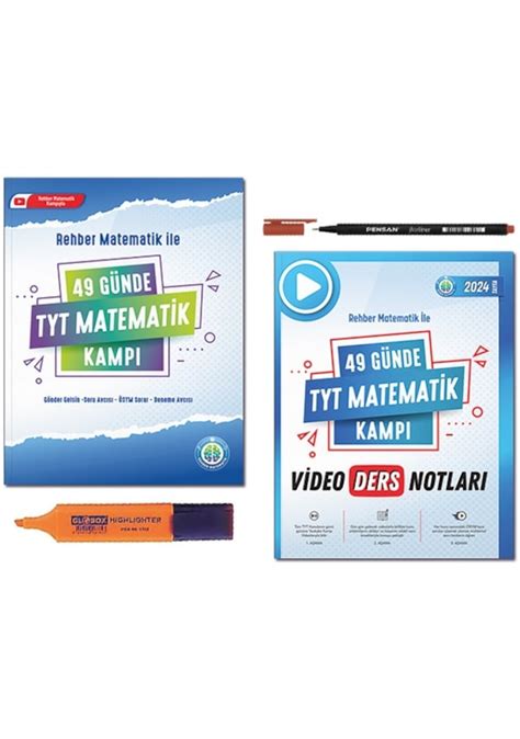 Rehber Matematik 49 Günde Tyt Matematik Kampı Video Ders Notları Set 2