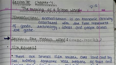 Cbse Class History Notes Chapter The Making Of A Global World