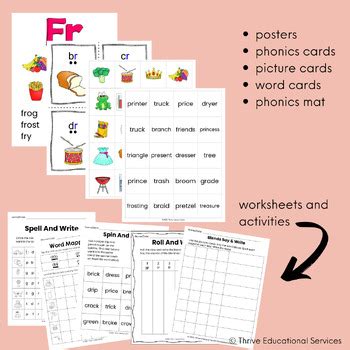 Initial R Blends Worksheets By Thrive Literacy Corner Tpt