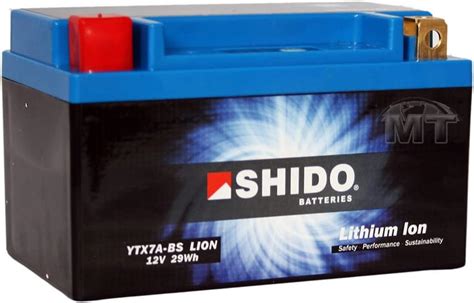 Amazon Fr Shido Lt B Bs Lion S Batterie Moto Lithium Ion