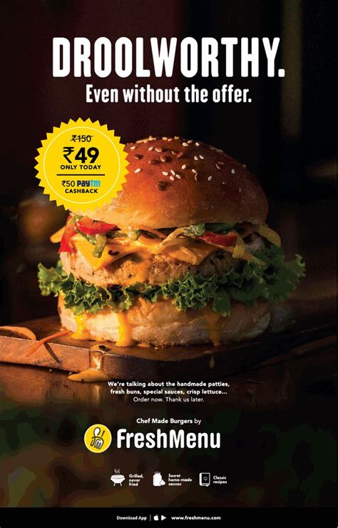 Freshmenu Droolworthy Even Without The Offer Ad Times Of India