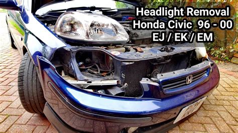 Replace Headlight Bulb 1996 Honda Civic Headlight Assembly C