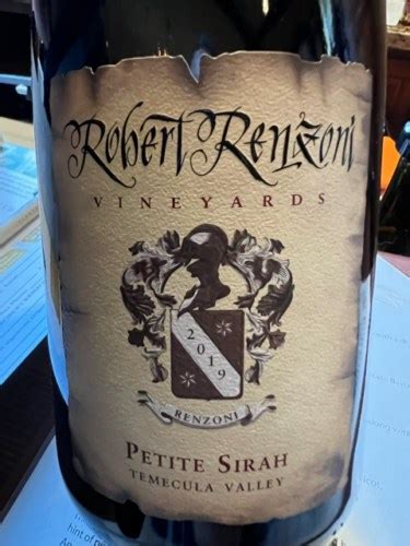 Robert Renzoni Petite Sirah Vivino Us