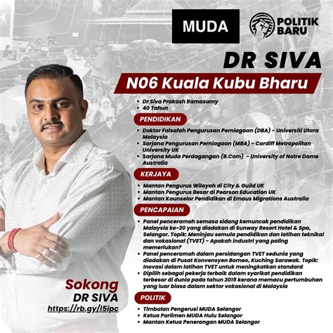 Parti Muda On Twitter Jom Tengok Profil Calon Dun Kuala Kubu Bharu