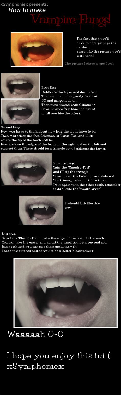 Vampire-Fangs Tutorial by xSymphoniex on DeviantArt