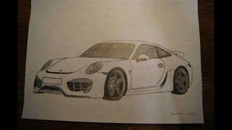 HOW TO DRAW A PORSCHE YouTube