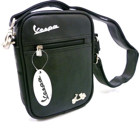 BORSELLO VESPA 18x23x5 5 Cm TUTTO NERO Amazon It Moda