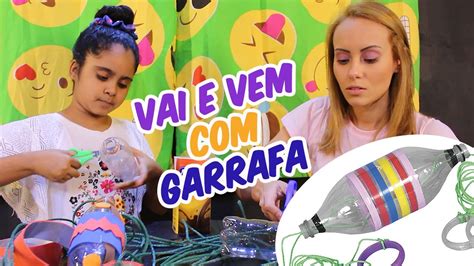 COMO FAZER VAI E VEM GARRAFA DE PLÁSTICO Brinquedo reciclável