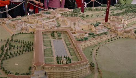 Reconstructed Model Of Hadrians Villa Tivoli Italy Constructed During The Second And Third