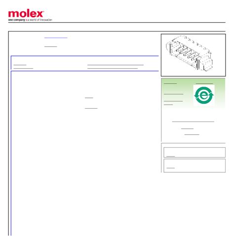 53261 0271 Datasheet 1 7 Pages MOLEX7 1 25mm 049 Pitch PicoBlade