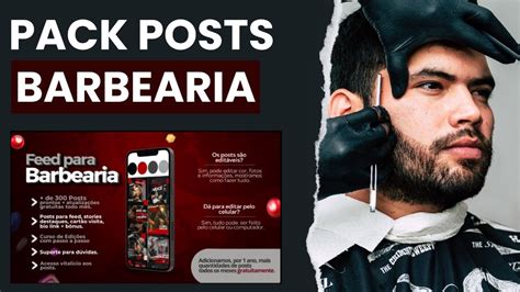 CANVA PARA BARBEARIA CANVA PARA BARBEIRO POSTS PARA BARBEARIA PACK