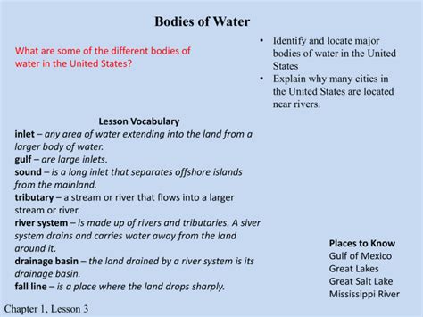 Bodies of Water