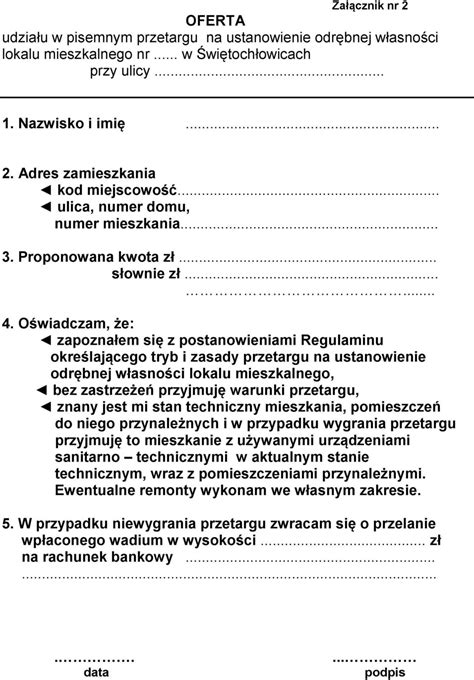 Regulamin Okre Laj Cy Tryb L Zasady Przetargu Na Ustanowienie Odr Bnej