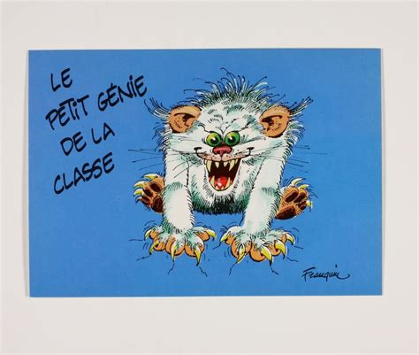 Franquin Carte Postale Au Bahut Le Petit G Nie De La Classe Akilon