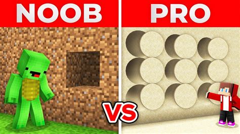 JJ And Mikey NOOB Vs PRO ROUND SECRET PASSAGE In Minecraft Maizen YouTube