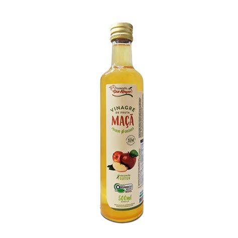 Vinagre de Maça Orgânico São Roque vidro 500ml