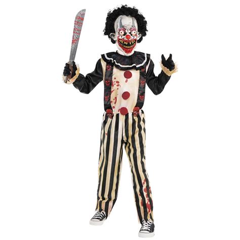 Disfraz De Payaso Asesino Slasher Clown Para Ni O De Miedo Con