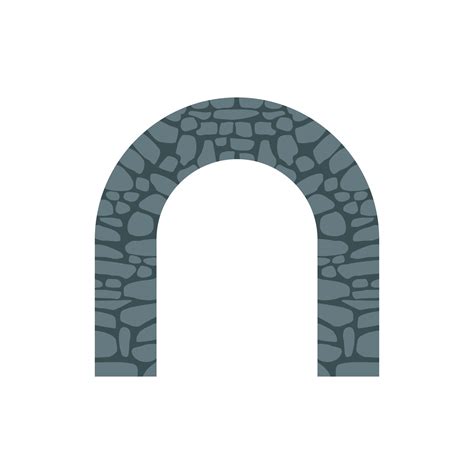 Stone Arch Icon In Flat Style 14450459 Vector Art At Vecteezy