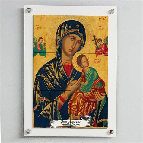 Quadro Decorativo Imagem De Nossa Senhora Do Perp Tuo Socorro Em