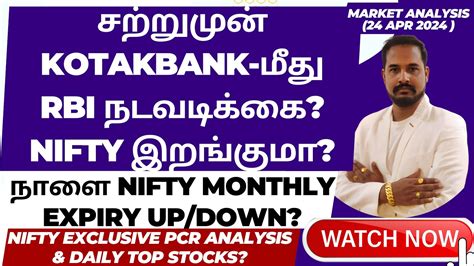 RBI ACTION ON KOTAK BANK AXISBANK RESULT OUT NIFTY MONTHLY EXPIRY