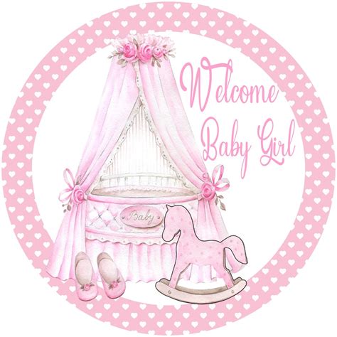 Welcome Baby Girl Sign, Welcome Sign, Baby Girl Sign, Birth ...