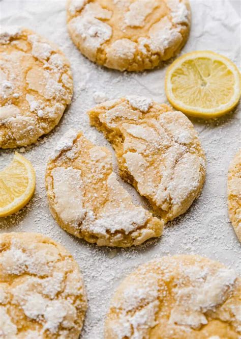 Lemon Crinkle Cookies Crumbl Copycat Salt And Baker