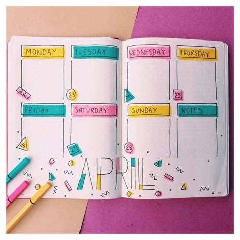 20+ Unique April Bullet Journal Ideas For This Spring
