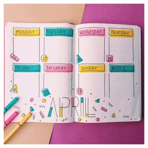 20 Unique April Bullet Journal Ideas For This Spring