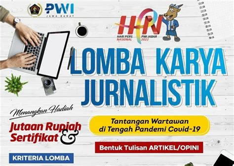 Semarakkan Hpn Pwi Jabar Gelar Lomba Menulis Artikel Bagi Jurnalis