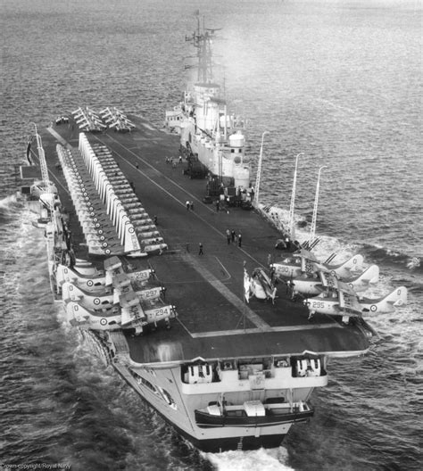 R Hms Ark Royal Audacious Class Aircraft Carrier Royal Navy Hms