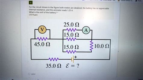 SOLVED For The Circuit Shown The Figure Both Meters Are Idealized The