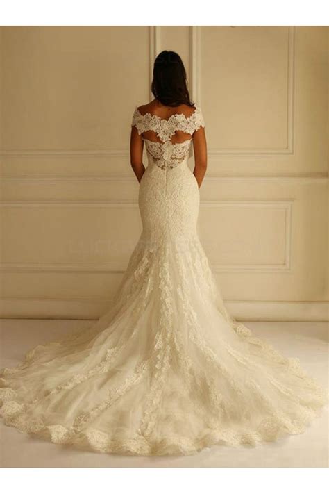 Lace Mermaid Off The Shoulder Wedding Dresses Bridal Gowns 3030314