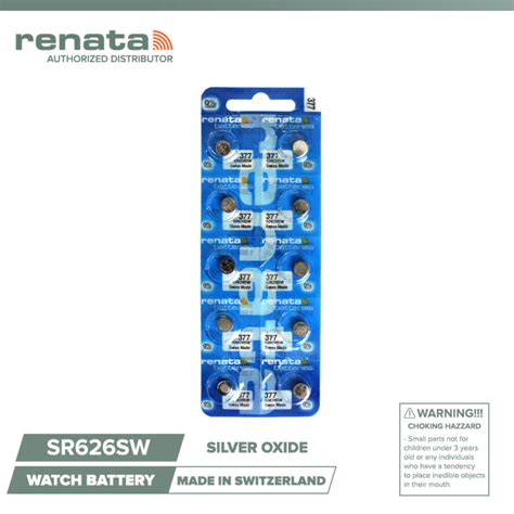 Renata Sr Sw Watch Batteries Lazada Ph