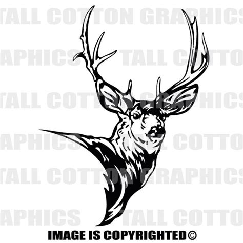 Mule Deer Vinyl Decal Sticker Decor Wl013 Etsy