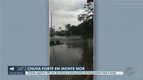 Chuva Forte Deixa Ruas E Avenidas De Monte Mor Encobertas Pela Gua